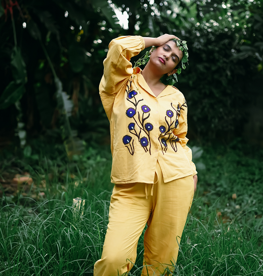 The Yellow Paradox Linen  Trousers